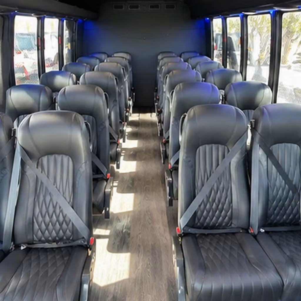 25 passenger minibus interior