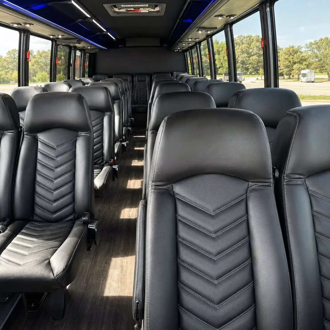 28 passenger minibus inside