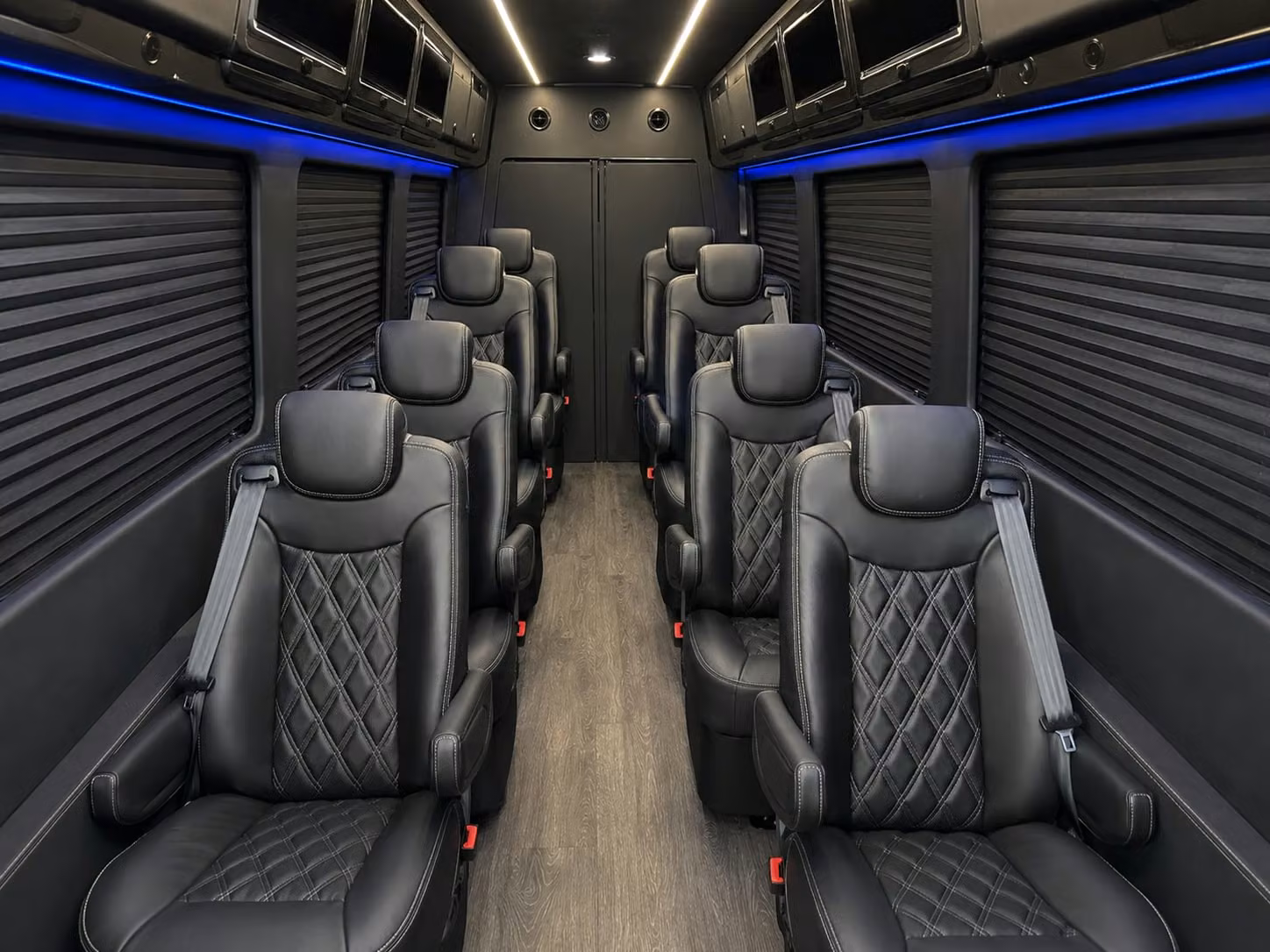 sprinter van with driver inside